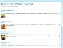 Tablet Screenshot of bestgroundbeefrecipes.blogspot.com