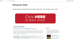 Desktop Screenshot of malaysiangate.blogspot.com