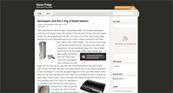 Desktop Screenshot of gamerfridge.blogspot.com