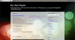 Desktop Screenshot of my-lifes-playlist.blogspot.com