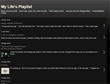 Tablet Screenshot of my-lifes-playlist.blogspot.com
