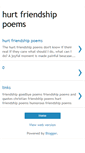 Mobile Screenshot of hurtfriendshippoems.blogspot.com
