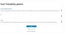 Tablet Screenshot of hurtfriendshippoems.blogspot.com