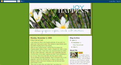 Desktop Screenshot of joyhappenscoaching.blogspot.com