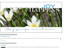 Tablet Screenshot of joyhappenscoaching.blogspot.com