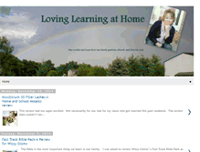 Tablet Screenshot of lovinglearningathome.blogspot.com