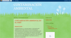 Desktop Screenshot of contaminacionambientalie.blogspot.com