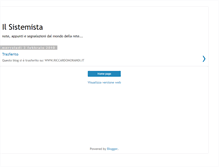 Tablet Screenshot of ilsistemista.blogspot.com