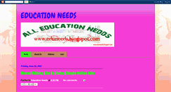 Desktop Screenshot of eduneeds.blogspot.com