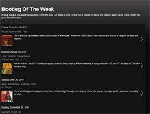 Tablet Screenshot of bootlegoftheweek.blogspot.com