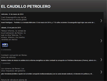 Tablet Screenshot of elcaudillopetrolero.blogspot.com