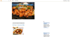 Desktop Screenshot of coconutshrimprecipe.blogspot.com