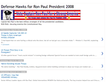 Tablet Screenshot of hawks4ronpaul.blogspot.com