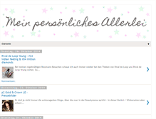 Tablet Screenshot of mein-persoenliches-allerlei.blogspot.com