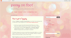 Desktop Screenshot of pinayonfoot.blogspot.com