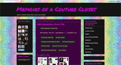 Desktop Screenshot of memoirsofacouturecloset.blogspot.com