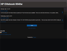 Tablet Screenshot of 8540w.blogspot.com