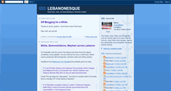 Desktop Screenshot of lebanonesque.blogspot.com