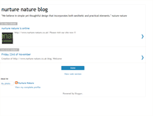 Tablet Screenshot of nurturenatureblog.blogspot.com