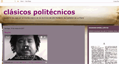 Desktop Screenshot of clasicospolitecnicos.blogspot.com