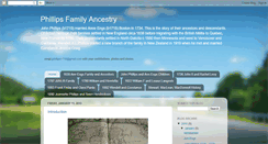 Desktop Screenshot of phillipsfamilyancestry.blogspot.com