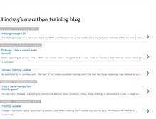 Tablet Screenshot of lindsaymarathontrainingblog.blogspot.com