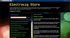 Desktop Screenshot of electrocigstore.blogspot.com