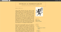 Desktop Screenshot of ediblesandfermentables.blogspot.com