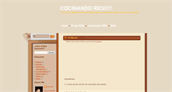 Desktop Screenshot of cocinanica.blogspot.com