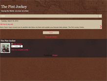 Tablet Screenshot of pintjockey.blogspot.com