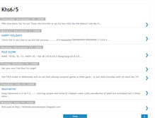 Tablet Screenshot of khs6tolerance.blogspot.com