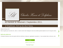 Tablet Screenshot of delphineetcharles-henri.blogspot.com