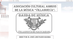 Desktop Screenshot of bandamusicavillanuevadesancarlos.blogspot.com