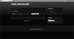 Desktop Screenshot of kink-magazine.blogspot.com