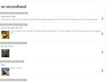 Tablet Screenshot of onsecondhand.blogspot.com