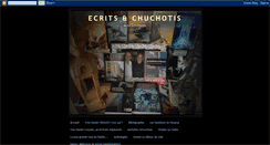 Desktop Screenshot of ecritsetchuchotis.blogspot.com