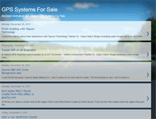 Tablet Screenshot of gpssystemsforsale.blogspot.com