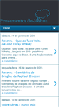 Mobile Screenshot of pensamentosdojoshua.blogspot.com