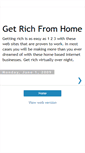 Mobile Screenshot of getrichfromhome.blogspot.com