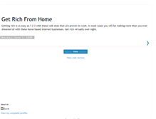 Tablet Screenshot of getrichfromhome.blogspot.com