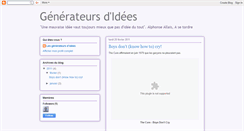 Desktop Screenshot of generateursdidees.blogspot.com