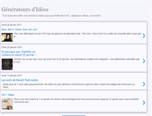 Tablet Screenshot of generateursdidees.blogspot.com