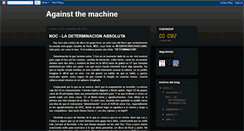 Desktop Screenshot of againstmachine.blogspot.com