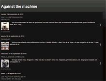 Tablet Screenshot of againstmachine.blogspot.com