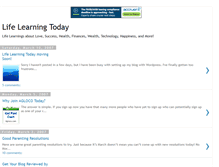 Tablet Screenshot of lifelearningtoday.blogspot.com