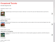 Tablet Screenshot of occasionaltoronto.blogspot.com