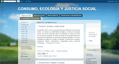 Desktop Screenshot of consumoecologayjusticiasocial.blogspot.com