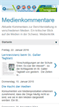 Mobile Screenshot of medienkommentare.blogspot.com