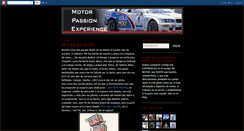 Desktop Screenshot of motorpassionexperience.blogspot.com