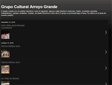 Tablet Screenshot of grupoculturalarroyogrande.blogspot.com